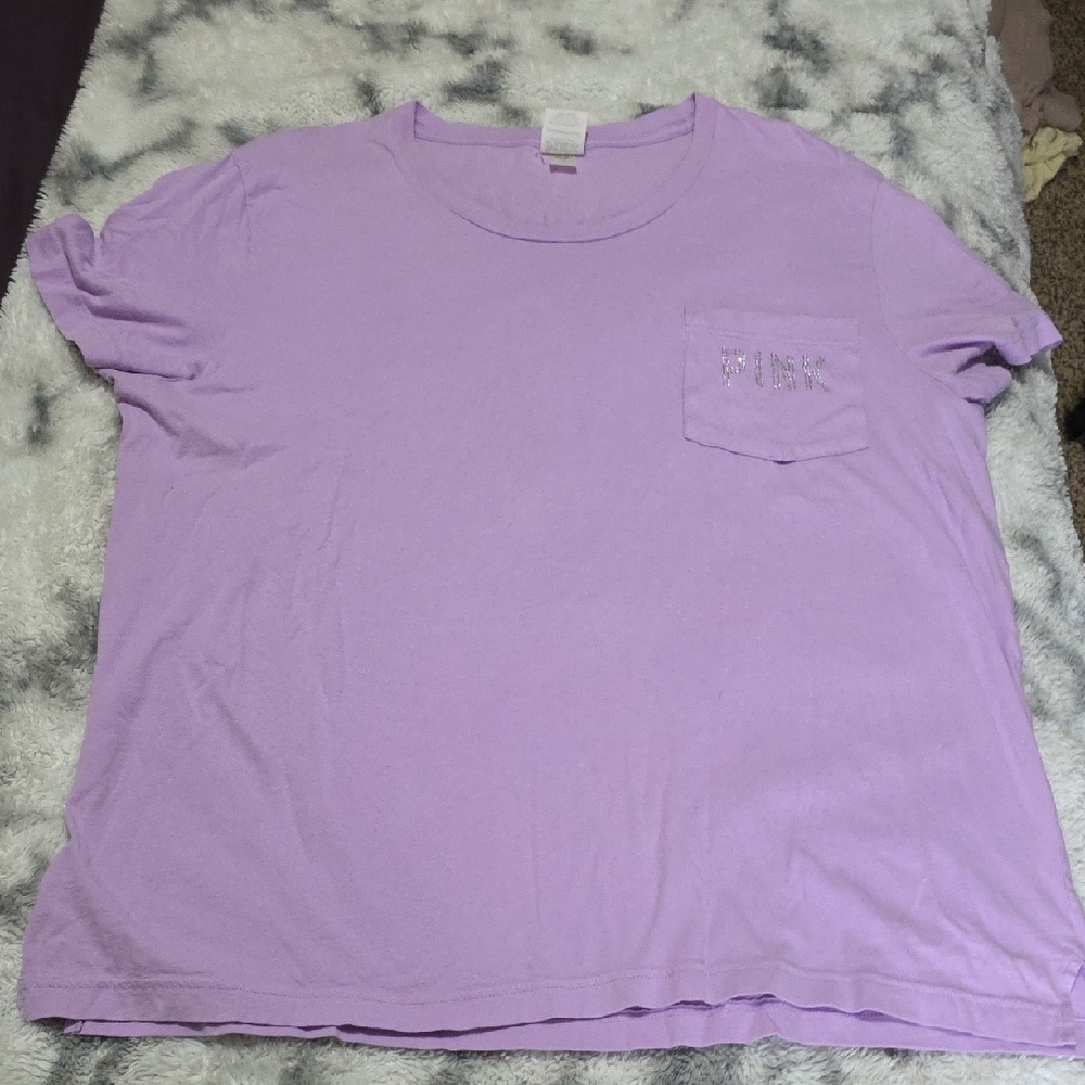 PINK Victoria's Secret Lilac Tee
